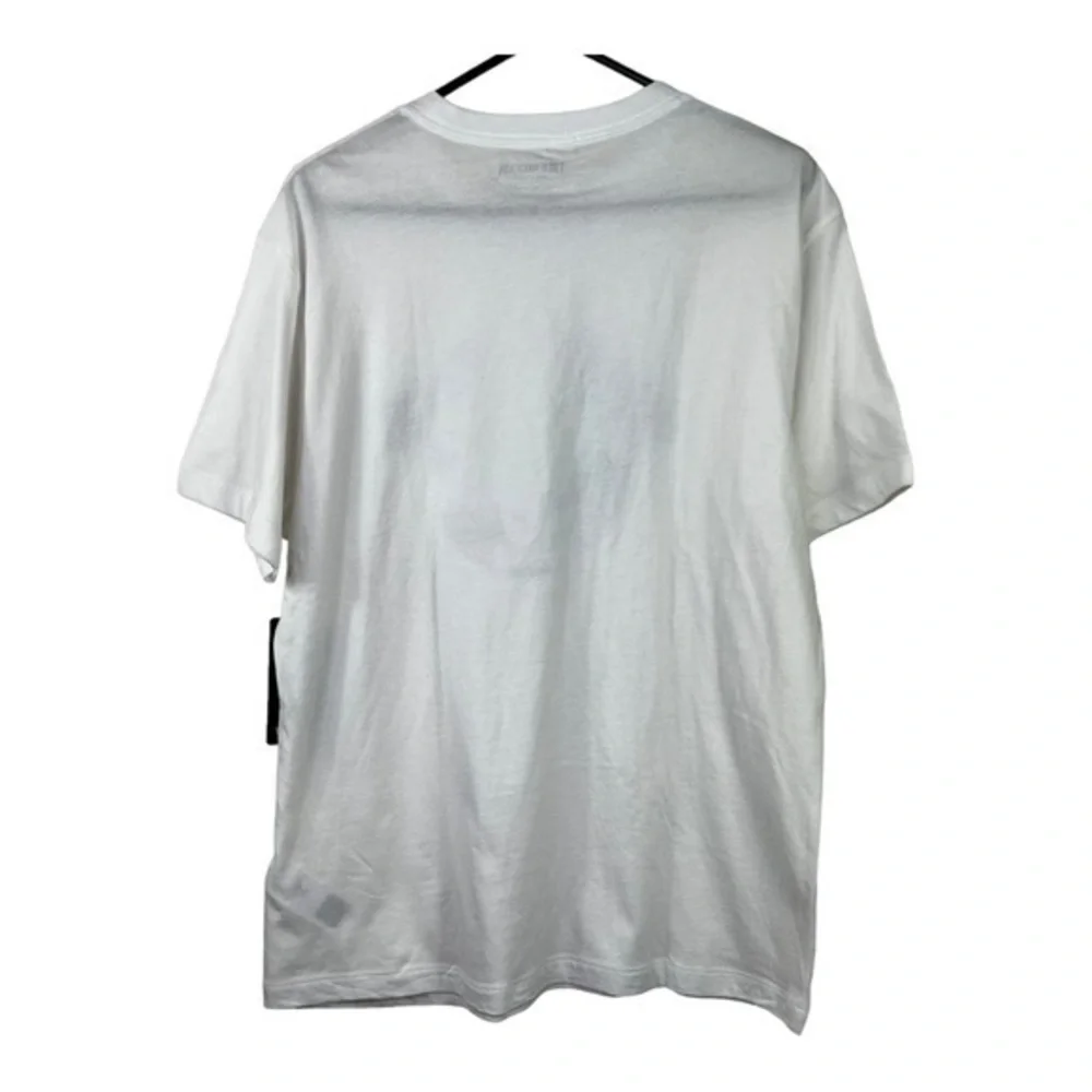 True Religion NWT Men’s T-shirt Polo Letter U white Black Size L